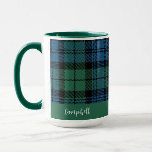 Klassiek geruit script Custom Clan Campbell Tartan Mok