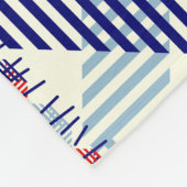 Klassiek geruite patchwork: vierkanten patroon fleece deken (Hoek)