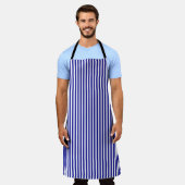 KLASSIEK GESTREEPT BLAUW EN WIT SCHORT (Gedragen)