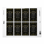  Klassiek gestreept waslabel Etiket (Full Sheet)