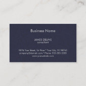 Klassiek gestructureerd blauw financieel consultan visitekaartje (Voorkant)