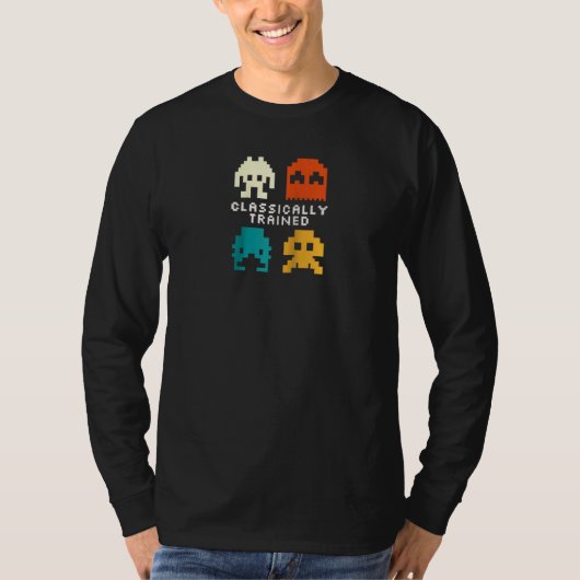 Klassiek getraind -  Retro Gaming Raglan T-shirt (Voorkant)