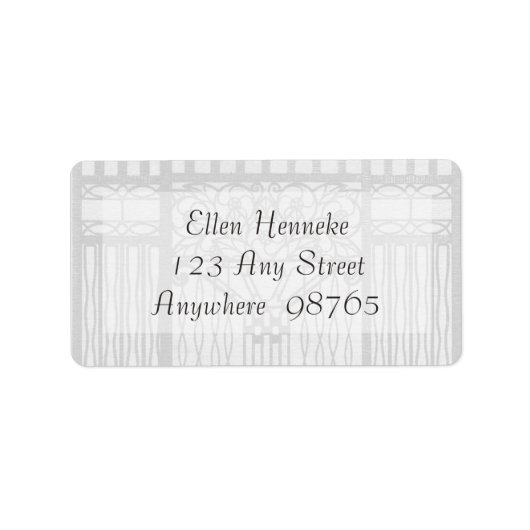 Klassiek glas etiket (Voorkant)