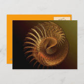 Klassiek goud briefkaart (Voorkant / Achterkant)