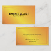 Klassiek Goud Visitekaartje (Voorkant / Achterkant)