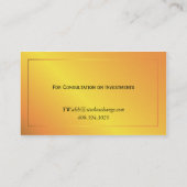 Klassiek Goud Visitekaartje (Achterkant)