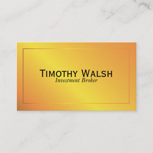 Klassiek Goud Visitekaartje (Voorkant)