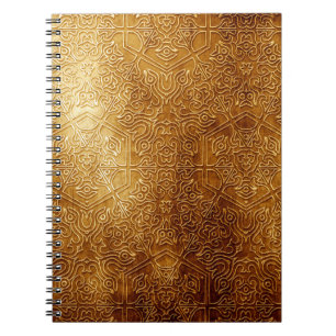 Klassiek gouden metalen Bord Notitieboek