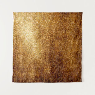 Klassiek gouden metalen Bord Wandkleed