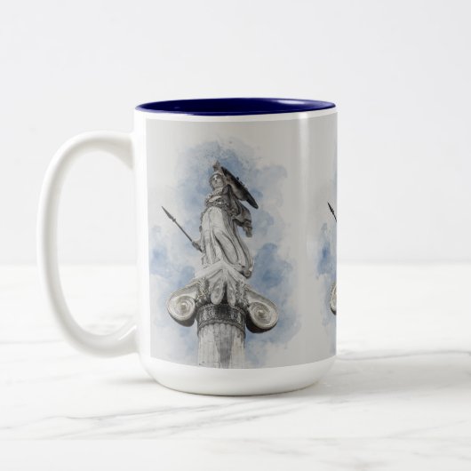 Klassiek Grieks beeld Athena 2-tone koffie Mok (Links)