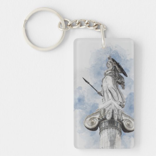 Klassiek Grieks beeld Athena Sleutelhanger – Elega (Voorkant)