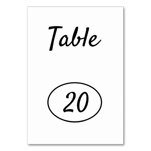 Klassiek grieks beeld van Apollo Table Number Kaart (Achterkant)