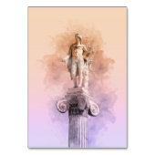Klassiek grieks beeld van Apollo Table Number Kaart (Voorkant)