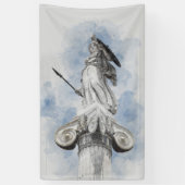 Klassiek Grieks standbeeld Athena Banner – Elegant (Verticaal)
