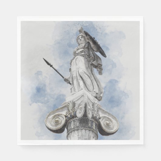 Klassiek griekstandbeeld Athena Servet (Voorkant)