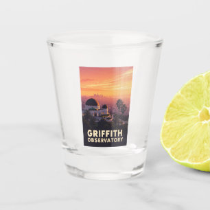 Klassiek Griffith-observatorium Los Angeles Zonson Shot Glas