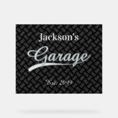 Klassiek Grijs Garage Acryl teken Acryl Bord (Voorkant)