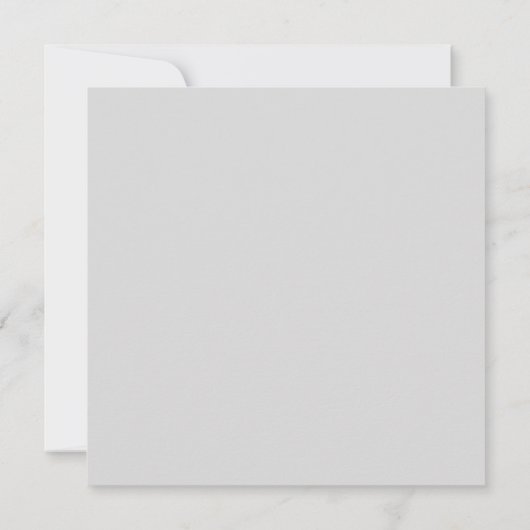 Klassiek Grijs Monogram Sla de datum op Save The Date (Achterkant)