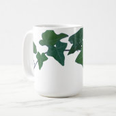 Klassiek Groen Engels Ivy groen botanisch Koffiemok (Voorkant links)