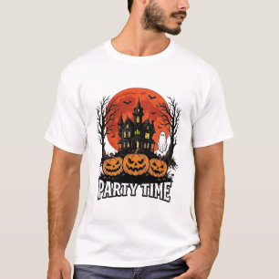 Klassiek Halloween Feest Tijd Geest Pompoen Shirt_ T-shirt