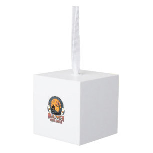 Klassiek Halloween Scene Gegraveerde Maan Geest Sh Kubus Ornament