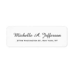 Klassiek Handschrift Creatief Trendy Wit Etiket