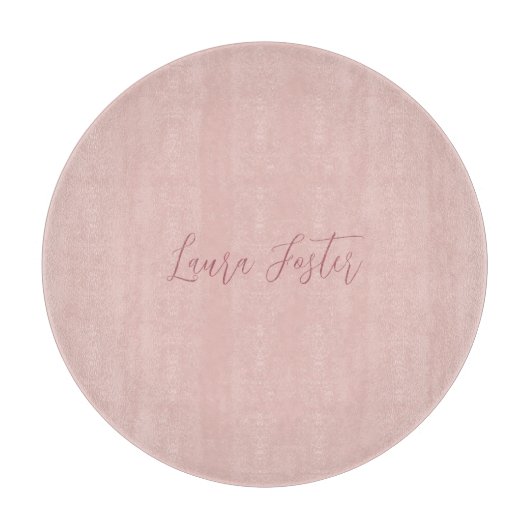 Klassiek handschrift Elegante naam Roos Goud Snijplank (Voorkant)