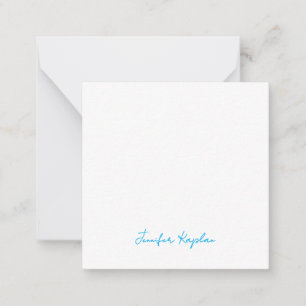 Klassiek handschrift Minimalistisch Professioneel Notitiekaartje