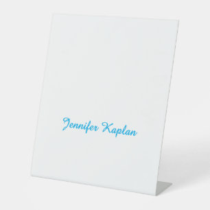 Klassiek handschrift Minimalistisch Professioneel Reclamebord Met Voetstuk