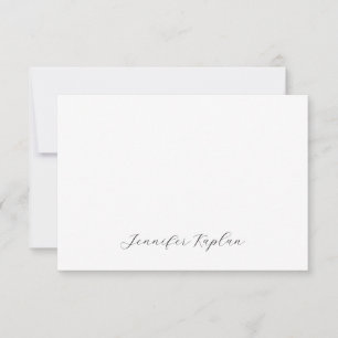 Klassiek handschrift Minimalistisch Professioneel RSVP Kaartje