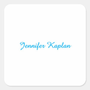 Klassiek handschrift Minimalistisch Professioneel Vierkante Sticker