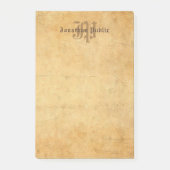 Klassiek handschrift Monogram Elegante Sjabloon Post-it® Notes (Voorkant)