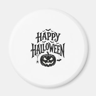 Klassiek Happy Halloween Pompoen Vleermuis Shirt O Magneet