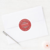 Klassiek hedendaags Merry Christmas Label (Envelop)