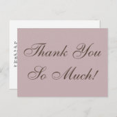 , klassiek "Heel erg bedankt!" Briefkaart (Voorkant / Achterkant)