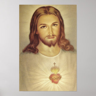 Klassiek heilig hart van Jezus Poster