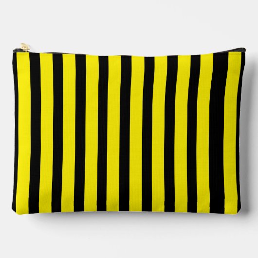 Klassiek Helder Geel en Zwart Gestreept Etui (Voorkant)