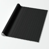 Klassiek herringbone Black Gray Pattern Cadeaupapier (Uitgerold)