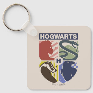 Klassiek HOGWARTS™ Gestempeld Wapen Sleutelhanger