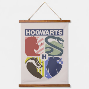 Klassiek HOGWARTS™ Gestempeld Wapenembleem Hangend Wandkleed