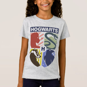 Klassiek HOGWARTS™ Gestempeld Wapenembleem T-shirt