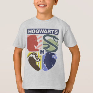 Klassiek HOGWARTS™ Gestempeld Wapenembleem T-shirt