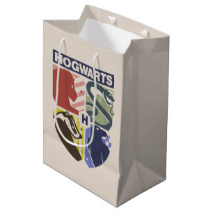 Klassiek HOGWARTS™ met gestempeld wapen Medium Cadeauzakje