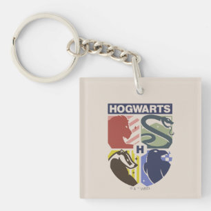 Klassiek HOGWARTS™ met gestempeld wapen Sleutelhanger