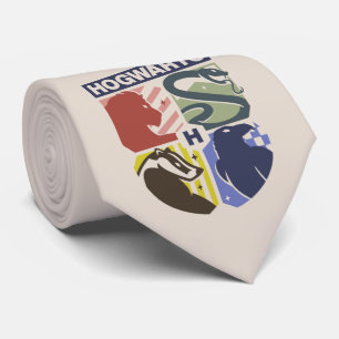 Klassiek HOGWARTS™ met gestempeld wapen Stropdas