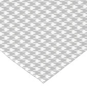 Klassiek Houndstooth Pattern in Grey and White Korte Tafelloper (Hoek)
