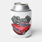 Klassiek in rood blikjeskoeler (Blikje Achterkant)