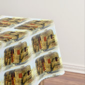 klassiek ingeweven houtcaravan tafelkleed (Voorbeeld)