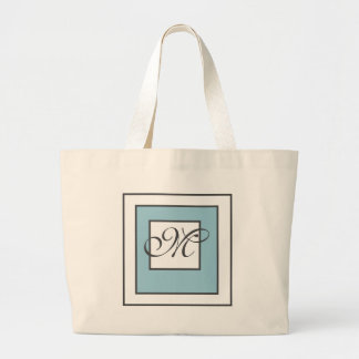 Klassiek Initiaal monogram Grote Tote Bag