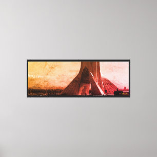 Klassiek Iran Teheran Azadi Plein Canvas Afdruk